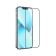 Hoco A26 protective glass, for iPhone 13 mini, with a protective mesh for a microphone, black frame