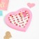Children's Ring "Assorted" in the heart, shape of mix, red color in gold, dimensionless