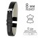 Watch strap, 8 mm, harness 65 mm, larynx 105 mm, genuine leather, black