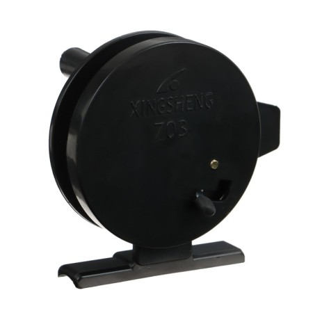 Inertial coil, plastic, diameter 6.3 cm, guide fishing lines, black color, 703-6