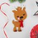 Set for creativity - Create a Christmas tree decoration from the felt "Olenenok in a scarf"
