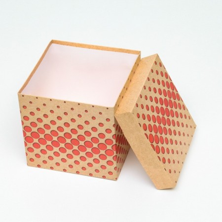 Self -charged box "Politions" Kraft 15x15x15 cm-3