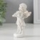 Polystone souvenir "Snowty angel on a cloud with a violin" 10.5x5.8x5.5 cm