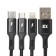 Cable 3 in 1 Exployd Ex-K-1417, USB-Microusb/Lightning/Type-C, 2.4 A, 1.2M, nylon, black