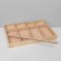 Decoration for jewelry 12 cells, wood, 35 × 24 × 3, beige color