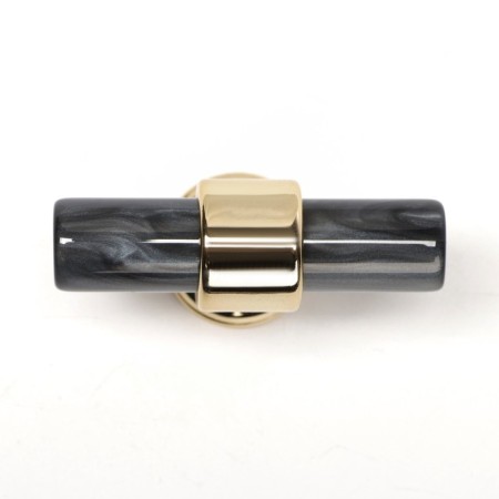 Handle button Cappio PK106, D = 12 mm, plastic, graphite/gold color-3