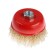 Metal brush for ushm scrap, "cup", M14, 100 mm