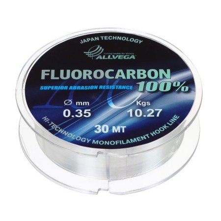 Monophile FX FX FX FLUOROCARBON 100%, diameter 0.35 mm, test 10.27 kg, 30 m, transparent