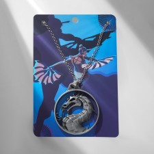 Japan's pendant Flaw Dragon, Black Silver Color, 56 cm
