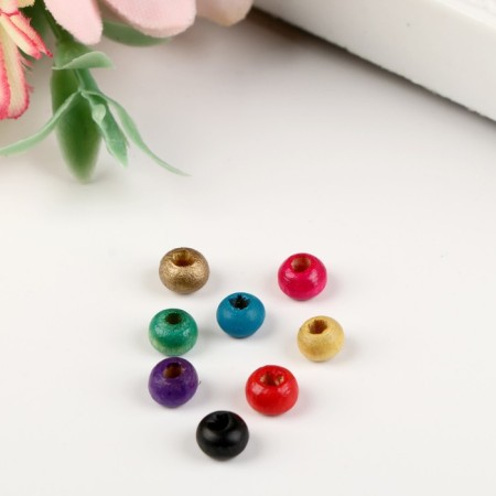 Busin set for creativity wood "Color balls" set 15 grams 0.4x0.3 cm-2