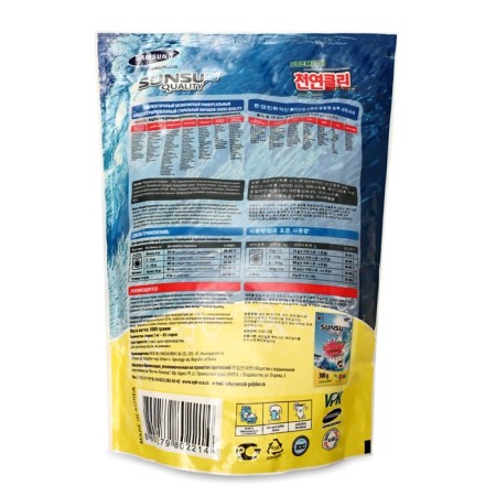 Sunsu-Q washing powder, concentrated, for washing colored linen, 3 kg-2
