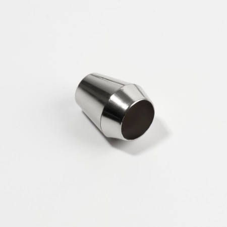 Tip for a cord, d = 4 mm, 13 × 10 mm, 100 pcs, silver color-1