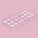 Konfinetta chocolate form "Hearts", 27.5 × 13.5 cm, 21 cells (2 × 3 cm)