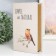 Safe Brush Tow to the leatherette "Bird on a branch" 21x13x5 cm