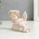 Polystone souvenir "A plump sleeping angel in a flower wreath, with an openwork heart" Lacques 5x4.5x9 cm 748594