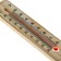 The thermometer is street, alcohol, wood,