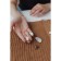 A set of plastic buttons on the leg, d = 25 mm, 5 pcs, white color