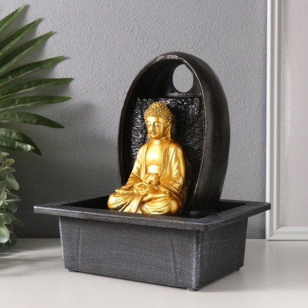 Buddhas desktop fountain "Buddha in meditation" 23x17.5x27 cm-3