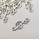 Decor Metal for creativity "Violin key" silver 1.8x0.7 cm