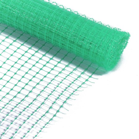 Garden grid, 1 × 5 m, rhombus cell 13 × 13 mm, for poultry houses, plastic, green, Greengo-5