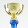 Cup 132C, award figure, gold, a stone stand, 21 × 7 × 6 cm.
