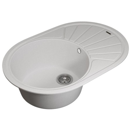 Quartz-quartz kitchen-quartz Uperwood quartz upd-02, oval, color 01 white-2