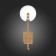 Wall lamp ST LUCE. SL1205.301.01. Sandro. 1x5 W, G9, 4000K, 15x42 cm, brass color