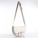 Bag Women's saddle on the shoulder, lightning department, 21x16.5x6.5 cm, white color