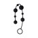 Anal chain Toyfa A-Toys Coron, silicone, black color, 35.9cm