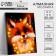 Diamond mosaic with a full filling on a canvas with a subframe of the fox, 30 x 40 cm