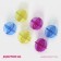 Balls for washing linen shade, d = 5 cm, 6 pcs