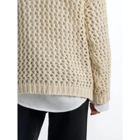 Свитер для девочки Amarobaby Knit Trend, рост 128 см, цвет молочный-5
