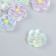 Busina Plastic "Flower with colored stupe" gloss mix 2x2x0.8 cm