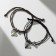 Bracelets "Demetrons" bees, black-brown color, l = 12.5 cm