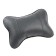 Car bone pillow, on the headrest, eco -leather, 18 × 25 cm, gray