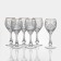 A set of fuepers for the wine "Mill", 250 ml, crystal, 6 pcs
