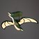 Chandelier "Dinosaur" LED 128W 3000-6000K green 66x66x17 cm Bayerlux