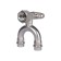 Wall-wall square Rommer RSS-0012-001512, VPR-BR, D = 15 mm x 1/2 ", Passing, with fortifications, press