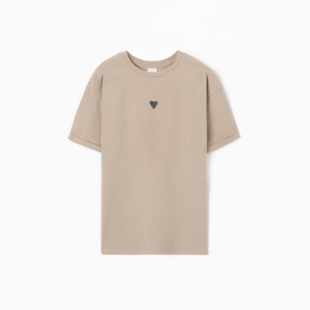 Women's T -shirt, beige color, size 56