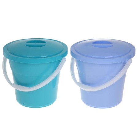 Food bucket with a lid "Euro", 12 l, particularly resistant, MIX color-4