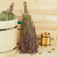 Broke for a bath 45 (+-5) cm grass from sage, in individual packaging