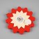 Christmas tree toy "Snowflake with a snowman", from batteries, a glow of warm white