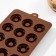 The form for jewelry "Dolce", silicone, 20 × 11 × 1.8 cm, 15 cells, brown color