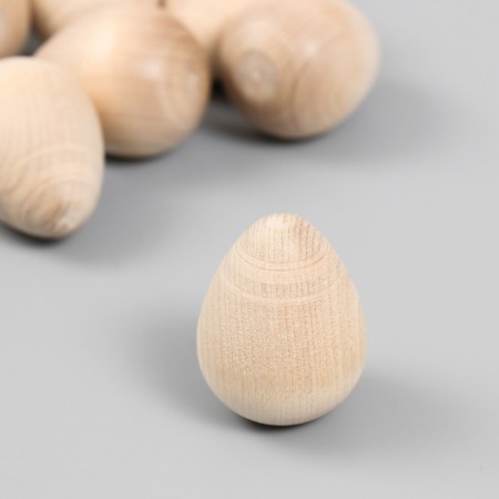 Wooden egg 4x3 cm (set10 pcs)