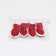 Kristmes boots, set 4 pcs, size 3 (sole 5 x 4 cm), red