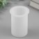 Mold silicone for a candle "Cylinder. Small strips" 6.5x6.5x8.7 cm