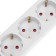 Extension cord Standard 5 nests, 1.5m, 3x1.0mm², s/s, with a switch, 2 USB, white rexant