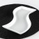 Porcelain dish, 24 × 11 cm, white color