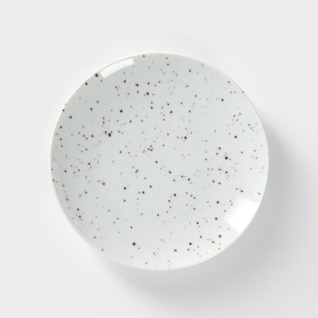 Porcelain plate "Points", D = 17.5 cm