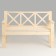 Scandinavian bench, 134 × 50 × 90cm, from needles
